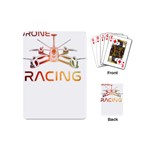 Drone Racing Gift T- Shirt Distressed F P V Drone Racing Drone Racer Pilot Pattern T- Shirt Playing Cards Single Design (Mini) Back