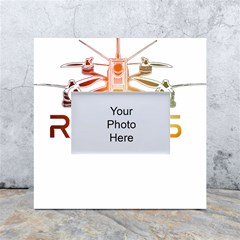 Drone Racing Gift T- Shirt Distressed F P V Drone Racing Drone Racer Pilot Pattern T- Shirt White Box Photo Frame 4  X 6  by ZUXUMI