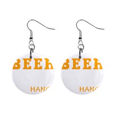 Boxer T- Shirt I Just Want To Drink Beer And Hang With My Boxer Dog T- Shirt Mini Button Earrings