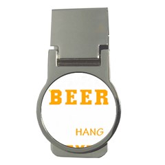 Boxer T- Shirt I Just Want To Drink Beer And Hang With My Boxer Dog T- Shirt Money Clips (round)  by JamesGoode