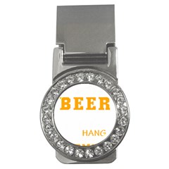 Boxer T- Shirt I Just Want To Drink Beer And Hang With My Boxer Dog T- Shirt Money Clips (cz)  by JamesGoode