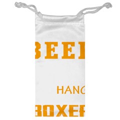 Boxer T- Shirt I Just Want To Drink Beer And Hang With My Boxer Dog T- Shirt Jewelry Bag by JamesGoode