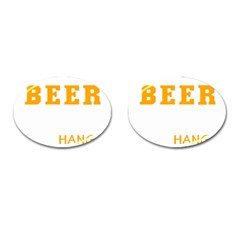 Boxer T- Shirt I Just Want To Drink Beer And Hang With My Boxer Dog T- Shirt Cufflinks (oval)