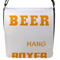 Boxer T- Shirt I Just Want To Drink Beer And Hang With My Boxer Dog T- Shirt Flap Closure Messenger Bag (s)