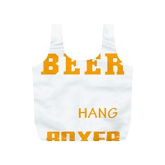 Boxer T- Shirt I Just Want To Drink Beer And Hang With My Boxer Dog T- Shirt Full Print Recycle Bag (s) by JamesGoode