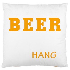 Boxer T- Shirt I Just Want To Drink Beer And Hang With My Boxer Dog T- Shirt Standard Premium Plush Fleece Cushion Case (two Sides)