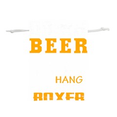 Boxer T- Shirt I Just Want To Drink Beer And Hang With My Boxer Dog T- Shirt Lightweight Drawstring Pouch (l) by JamesGoode