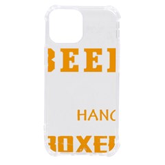 Boxer T- Shirt I Just Want To Drink Beer And Hang With My Boxer Dog T- Shirt Iphone 13 Mini Tpu Uv Print Case by JamesGoode