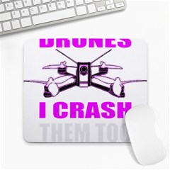 Drone Racing Gift T- Shirt Distressed F P V Race Drone Racing Drone Racer Pattern Quote T- Shirt (2) Large Mousepad by ZUXUMI