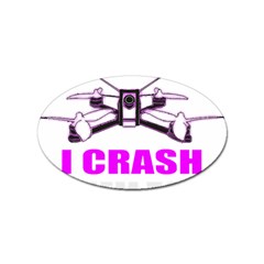 Drone Racing Gift T- Shirt Distressed F P V Race Drone Racing Drone Racer Pattern Quote T- Shirt (2) Sticker (Oval)