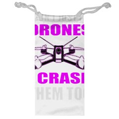 Drone Racing Gift T- Shirt Distressed F P V Race Drone Racing Drone Racer Pattern Quote T- Shirt (2) Jewelry Bag by ZUXUMI