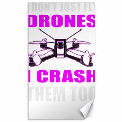 Drone Racing Gift T- Shirt Distressed F P V Race Drone Racing Drone Racer Pattern Quote T- Shirt (2) Canvas 40  x 72 