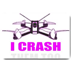 Drone Racing Gift T- Shirt Distressed F P V Race Drone Racing Drone Racer Pattern Quote T- Shirt (2) Large Doormat by ZUXUMI