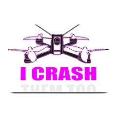 Drone Racing Gift T- Shirt Distressed F P V Race Drone Racing Drone Racer Pattern Quote T- Shirt (2) Plate Mats