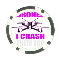 Drone Racing Gift T- Shirt Distressed F P V Race Drone Racing Drone Racer Pattern Quote T- Shirt (2) Poker Chip Card Guard