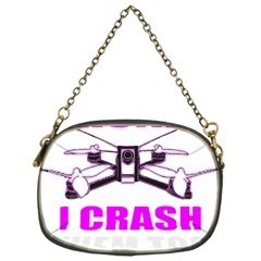 Drone Racing Gift T- Shirt Distressed F P V Race Drone Racing Drone Racer Pattern Quote T- Shirt (2) Chain Purse (one Side) by ZUXUMI