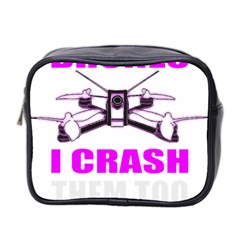 Drone Racing Gift T- Shirt Distressed F P V Race Drone Racing Drone Racer Pattern Quote T- Shirt (2) Mini Toiletries Bag (two Sides) by ZUXUMI