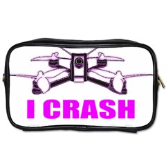 Drone Racing Gift T- Shirt Distressed F P V Race Drone Racing Drone Racer Pattern Quote T- Shirt (2) Toiletries Bag (one Side) by ZUXUMI