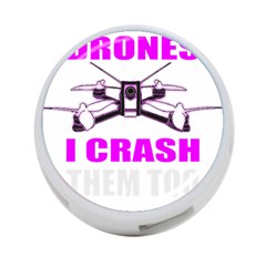 Drone Racing Gift T- Shirt Distressed F P V Race Drone Racing Drone Racer Pattern Quote T- Shirt (2) 4-Port USB Hub (One Side)