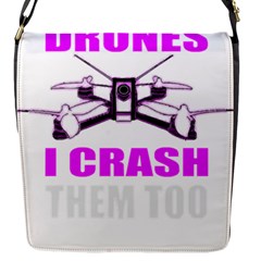 Drone Racing Gift T- Shirt Distressed F P V Race Drone Racing Drone Racer Pattern Quote T- Shirt (2) Flap Closure Messenger Bag (S)