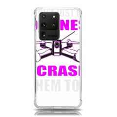 Drone Racing Gift T- Shirt Distressed F P V Race Drone Racing Drone Racer Pattern Quote T- Shirt (2) Samsung Galaxy S20 Ultra 6 9 Inch Tpu Uv Case by ZUXUMI