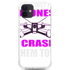 Drone Racing Gift T- Shirt Distressed F P V Race Drone Racing Drone Racer Pattern Quote T- Shirt (2) Iphone 12/12 Pro Tpu Uv Print Case by ZUXUMI