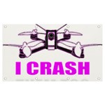 Drone Racing Gift T- Shirt Distressed F P V Race Drone Racing Drone Racer Pattern Quote T- Shirt (2) Banner and Sign 7  x 4  Front