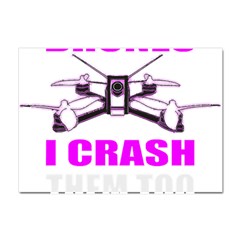 Drone Racing Gift T- Shirt Distressed F P V Race Drone Racing Drone Racer Pattern Quote T- Shirt (2) Crystal Sticker (a4) by ZUXUMI