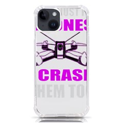 Drone Racing Gift T- Shirt Distressed F P V Race Drone Racing Drone Racer Pattern Quote T- Shirt (2) Iphone 14 Tpu Uv Print Case by ZUXUMI