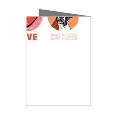 Boxer T- Shirt Peace Love Boxer T- Shirt Mini Greeting Cards (pkg Of 8) by JamesGoode