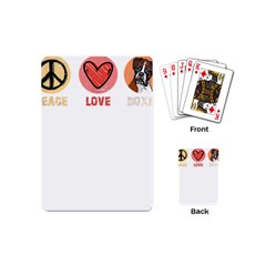 Boxer T- Shirt Peace Love Boxer T- Shirt Playing Cards Single Design (mini)