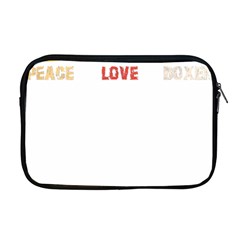 Boxer T- Shirt Peace Love Boxer T- Shirt Apple Macbook Pro 17  Zipper Case by JamesGoode