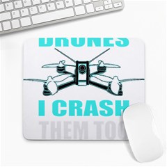 Drone Racing Gift T- Shirt Distressed F P V Race Drone Racing Drone Racer Pattern Quote T- Shirt (3) Large Mousepad by ZUXUMI