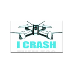 Drone Racing Gift T- Shirt Distressed F P V Race Drone Racing Drone Racer Pattern Quote T- Shirt (3) Sticker Rectangular (10 Pack) by ZUXUMI