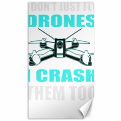 Drone Racing Gift T- Shirt Distressed F P V Race Drone Racing Drone Racer Pattern Quote T- Shirt (3) Canvas 40  X 72  by ZUXUMI