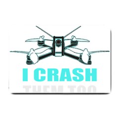 Drone Racing Gift T- Shirt Distressed F P V Race Drone Racing Drone Racer Pattern Quote T- Shirt (3) Small Doormat by ZUXUMI