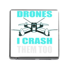 Drone Racing Gift T- Shirt Distressed F P V Race Drone Racing Drone Racer Pattern Quote T- Shirt (3) Memory Card Reader (square 5 Slot) by ZUXUMI