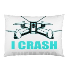 Drone Racing Gift T- Shirt Distressed F P V Race Drone Racing Drone Racer Pattern Quote T- Shirt (3) Pillow Case (two Sides) by ZUXUMI