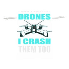 Drone Racing Gift T- Shirt Distressed F P V Race Drone Racing Drone Racer Pattern Quote T- Shirt (3) Lightweight Drawstring Pouch (l) by ZUXUMI