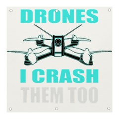 Drone Racing Gift T- Shirt Distressed F P V Race Drone Racing Drone Racer Pattern Quote T- Shirt (3) Banner And Sign 3  X 3  by ZUXUMI