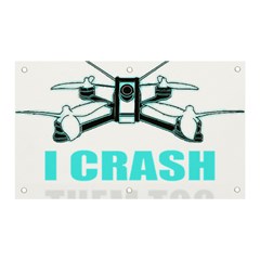 Drone Racing Gift T- Shirt Distressed F P V Race Drone Racing Drone Racer Pattern Quote T- Shirt (3) Banner And Sign 5  X 3  by ZUXUMI