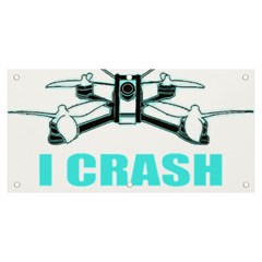 Drone Racing Gift T- Shirt Distressed F P V Race Drone Racing Drone Racer Pattern Quote T- Shirt (3) Banner And Sign 6  X 3  by ZUXUMI