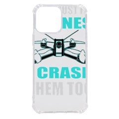 Drone Racing Gift T- Shirt Distressed F P V Race Drone Racing Drone Racer Pattern Quote T- Shirt (3) Iphone 13 Pro Max Tpu Uv Print Case by ZUXUMI