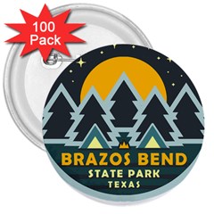 Brazos Bend State Park T- Shirt Brazos Bend State Park Night Sky T- Shirt 3  Buttons (100 Pack) 