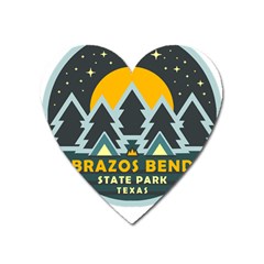 Brazos Bend State Park T- Shirt Brazos Bend State Park Night Sky T- Shirt Heart Magnet by JamesGoode