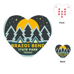 Brazos Bend State Park T- Shirt Brazos Bend State Park Night Sky T- Shirt Playing Cards Single Design (heart)