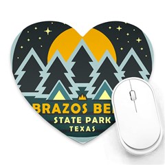 Brazos Bend State Park T- Shirt Brazos Bend State Park Night Sky T- Shirt Heart Mousepad by JamesGoode