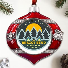 Brazos Bend State Park T- Shirt Brazos Bend State Park Night Sky T- Shirt Metal Snowflake And Bell Red Ornament by JamesGoode