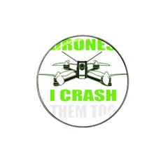 Drone Racing Gift T- Shirt Distressed F P V Race Drone Racing Drone Racer Pattern Quote T- Shirt (4) Hat Clip Ball Marker (4 Pack) by ZUXUMI