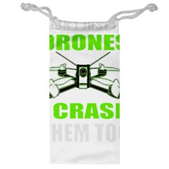 Drone Racing Gift T- Shirt Distressed F P V Race Drone Racing Drone Racer Pattern Quote T- Shirt (4) Jewelry Bag by ZUXUMI